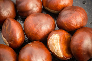 Fresh Chestnuts Macro
