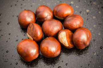 Fresh Chestnuts Macro