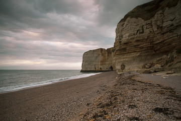 Fototapeta na wymiar Normandy Cliff Coast