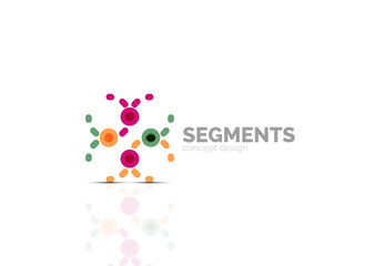 Vector outline minimal abstract geometric logo