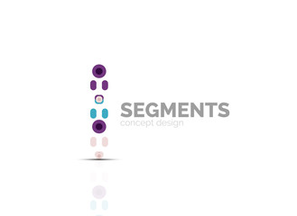 Vector outline minimal abstract geometric logo