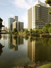 Fototapeta na wymiar Buildings of Tokyo