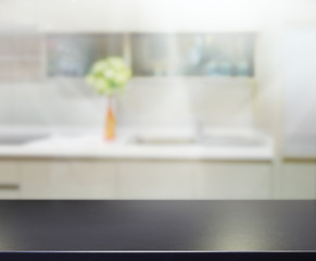 Table Top And Blur Interior of Background