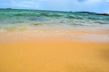 beautiful beach and tropical sea