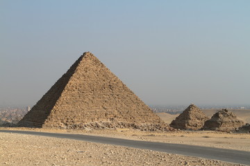 Die Pyramiden und Sphinx von Gizeh in Ägypten 