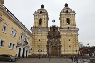 Fototapeta na wymiar cathedral,St. Francis, Lima, Peru