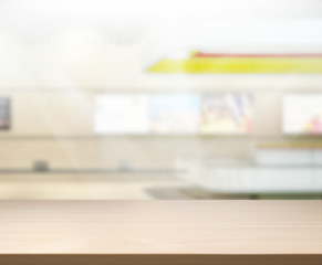 Table Top And Blur Office of Background