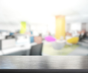 Table Top And Blur Office of Background