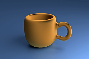 coffee cup brown  - illustration
