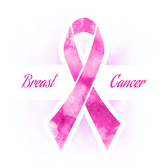 Pink ribbon, breast cancer