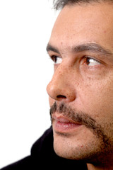 Fototapeta premium portrait of а man with mustaches