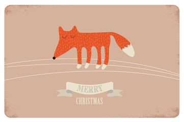 merry christmas card design. vector illustration