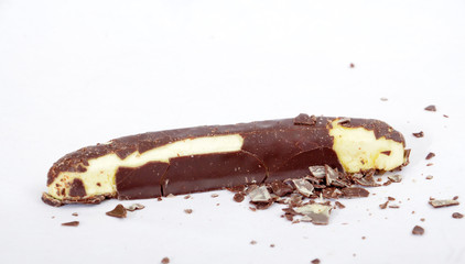 Sweet chocolate with banana fill 
