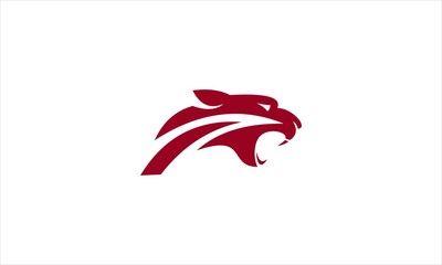 Red Tiger Head Logo Vector