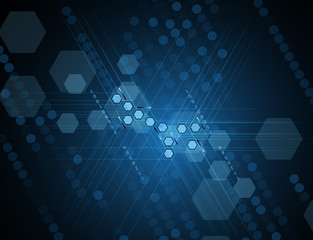 Fototapeta premium New future technology concept abstract background