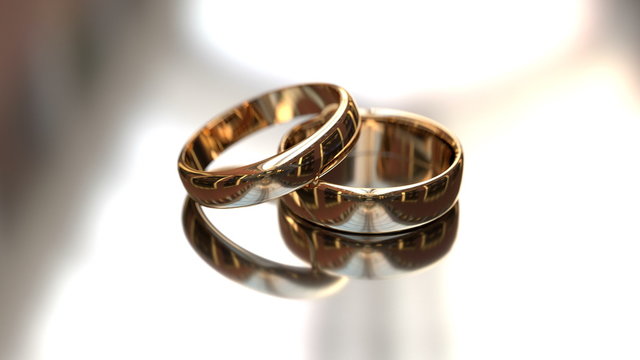 Wedding rings, 4K