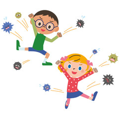 風邪に負けない子供