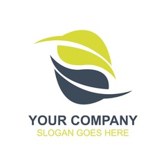 Organic Plant Green Leaf Icon Vector Logo