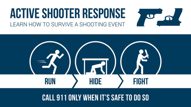 Active shooter response safety procedure
