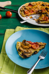 Potato frittata with chorizo