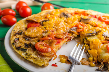 Potato frittata with chorizo