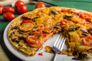 Potato frittata with chorizo