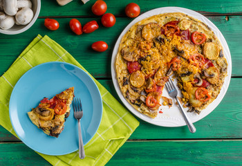 Potato frittata with chorizo