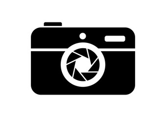 Camera icon on white background