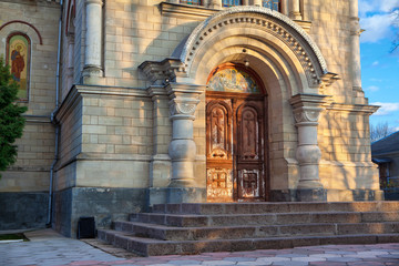 entrance into the church