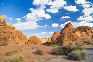 Red Rock Landscape, Valley of Fire State Park, Nevada, USA