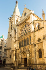 Fototapeta na wymiar The church of Saint Severin, Paris, France.