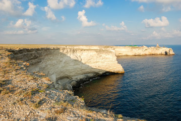 The coast of the peninsula Tarkhankut. Crimea
