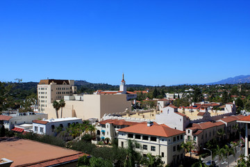 Fototapeta na wymiar View of Santa Barbara from Superior Court, California, USA