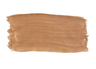 A fragment of the brown background painted with gouache