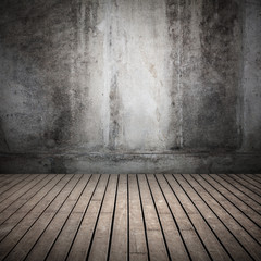 Empty dark abstract old interior background