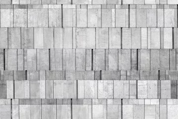 Foto op Plexiglas Stenen textuur muur Grijze betonnen muur, naadloze achtergrondfototextuur