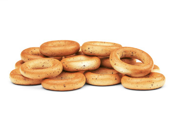 bagel on white