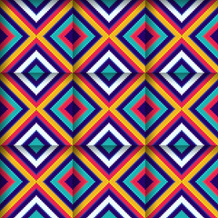 Bright Colored Seamless Pattern with Squares for Backgrounds