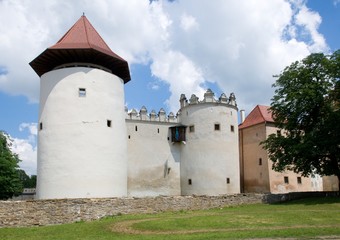 Fototapeta na wymiar Castle in town Kezmarok, northern Slovakia