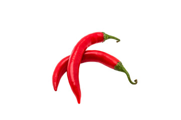 red pepper isolated on white