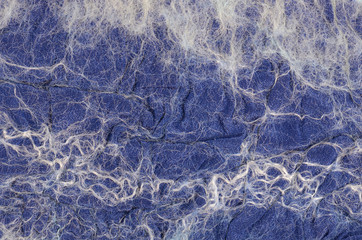 close up blue scarf background
