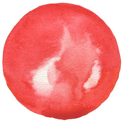 Circle watercolor painted background.