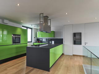 interior view of a modern kitchen