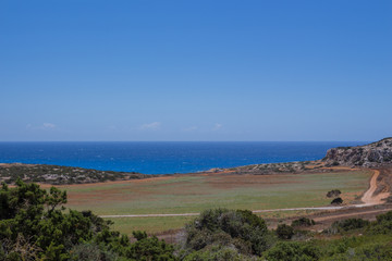 Mediterranean landscape on a Cape Greco
