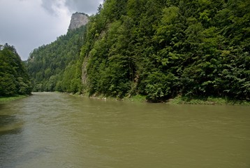 Fototapeta premium Canyon river Dunajec in national park Pieniny, northern Slovakia, Europe.