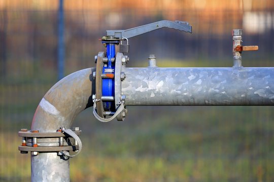 Canalisation et vanne de coupure