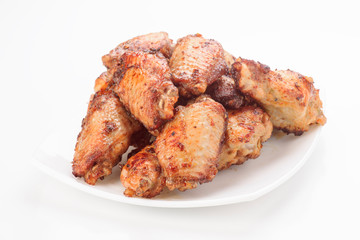 fried chicken wings on plate