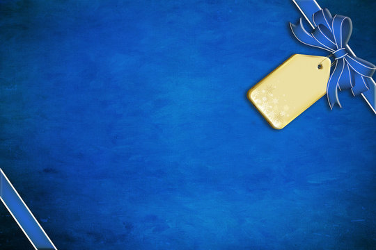 Hintergrund blau mit Schleife
