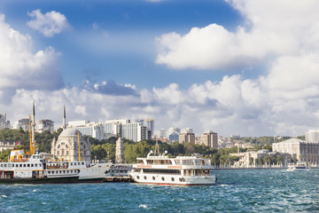Fototapeta premium Sights of Istanbul ,a cruise on the Bosphorus