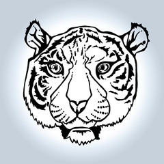 Line Art Tiger